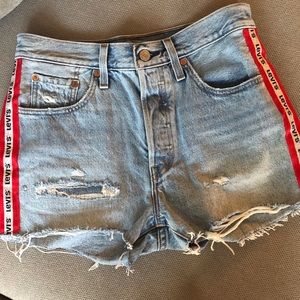 Levi's Shorts - Levi’s 501 High-Rise Red Tape Shorts NWOT Levi's Shorts - Levi’s 501 High-Rise Red Tape Shorts NWOT